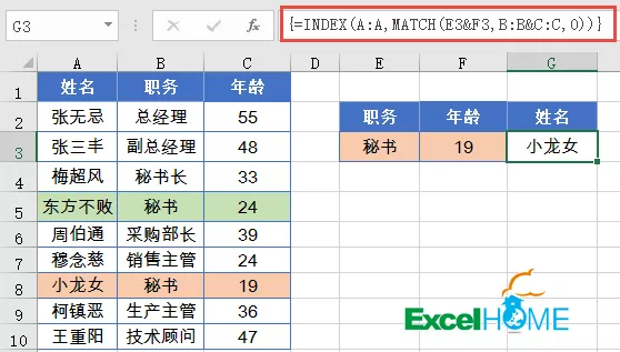 数据查询的最佳搭档——INDEX和MATCH函数 数据查询的最佳搭档——INDEX和MATCH函数
